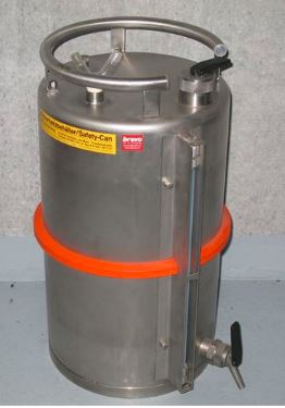 Düperthal / Sicherheits-Behälter aus Edelstahl 20L